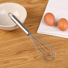 Stainless Steel Hand Whisk, Kitchen Mixer for Matcha, Baking and Cooking