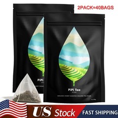 2PACK PiPi Tea Organic Oolong Tea Bags- Whole Leaf,20 Bags(4g Each) Pure Natural