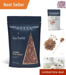 1 lb Resealable Bag of Natural Amber Beet Rock Sugar for Baking & Beverages