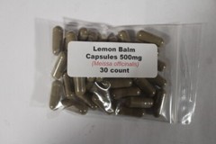 Lemon Balm Herb Capsules (Melissa officialis) 500mg – 30 count