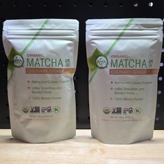 Aiya Certified Organic Culinary Grade Matcha Green Tea Powder, 100 g, LOT OF 2