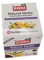 Badia Natural Herbs Natural Slimming Tea Caffeine-Free Bag – Box of 10 Tea Bags