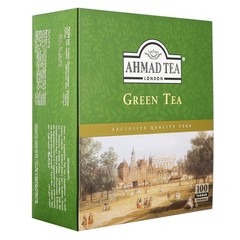 Ahmad Tea Green Tagged Teabags, 100 Count (200 Gram)