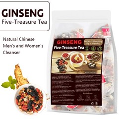 Ginseng Five Treasure Tea Boost Energy Stamina Physica Well Being 5g Per Pack