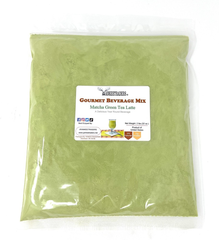 Matcha Green Tea Latte Mix, 2 lbs. ~ YANKEETRADERS® Brand ~ FREE SHIPPING