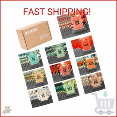 BEI CAI Tea Bags Sampler Assortment Box (50 Count) 10 Different Flavors,Perfect