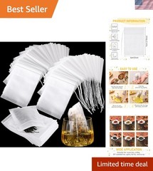 Disposable Tea Bags Bulk 1000 pcs Drawstring Filter Sachets for Loose Tea