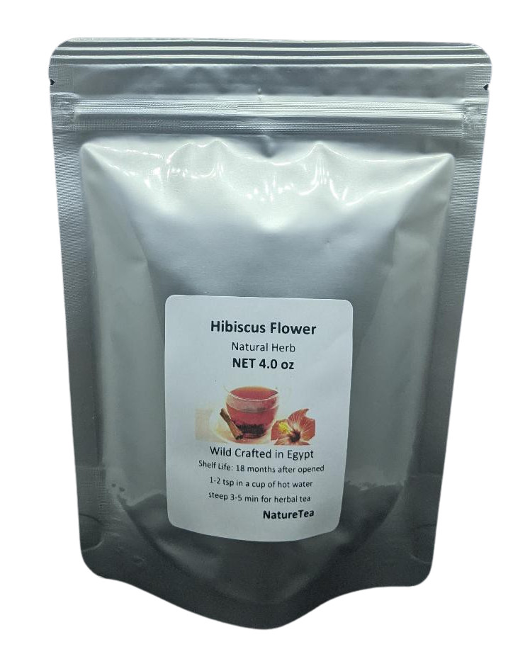 Hibiscus Flower – 4 oz – Beautiful Burgundy with Aroma, Wild Crafted
