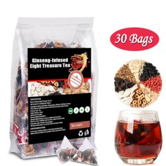 Ginseng Five Treasure Tea – Kidney Support, Red Date Herbal Blend 30-150 bags