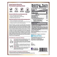 Prince of Peace American Ginseng Instant Tea, 30 sachets