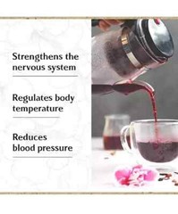 Dried Hibiscus Flowers Cut & Sifted, Flor de Jamaica, Hibiscus Tea Jamaica 100g