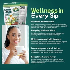 Premium Liver Detox Tea Natural Kidney Health Tea Dandelion Wolfberry Herbal Tea