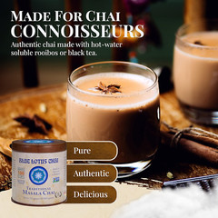 Blue Lotus Chai Tea – Traditional Masala Chai – Makes 100 Cups – 3 Ounce Masala