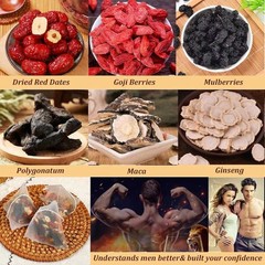 Five Treasure Ginseng Tea – Herbal Red Date Blend for Energy & Kidney Support