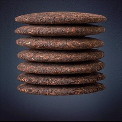Ten Year Aged Pu’er Tea Ripe Tea Cake Yunnan Qizi Cake Menghai Tree Ban Zhang