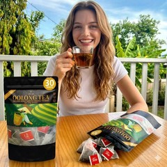 Nutricas Tea Organic Oolong | 30 BAG | Cortisol&Stress, Digestion and Metabolism