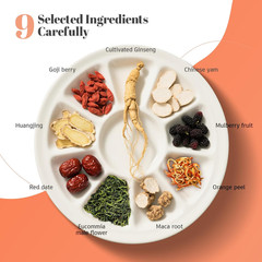 Kidney Tea Formula Ginseng Six Treasure Tea, Traditional Chinese Herbal Tea Bags