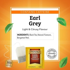 Twinings Earl Grey Black Tea Bags, 20 Count (Pack of 6) 8/25/26