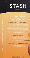 Green Tea with Ginger Peach & Matcha – 18 Count, Naturally Delicious