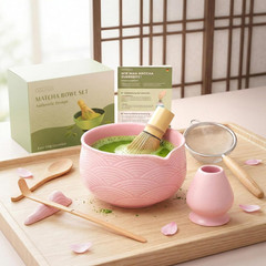 Matcha Kit Whisk Set (7 Pcs) – Complete Matcha Set, Matcha Bowl with with Bowl,