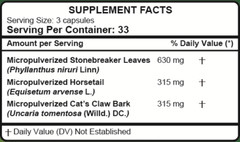 Hanan Rinosan Kidney Cleanser Blend | 100 Capsules | Naturally Aids in Supportin