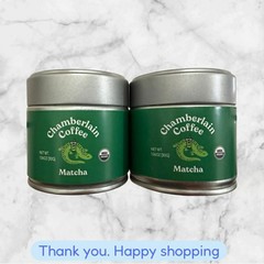 FOR 2 Chamberlain Coffee 100% Organic Matcha Japanese Green Tea Powder NEW SHIP