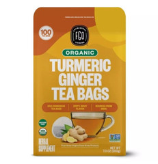 Organic Turmeric Ginger Tea – Eco-Conscious Tea Bags – 100 Count