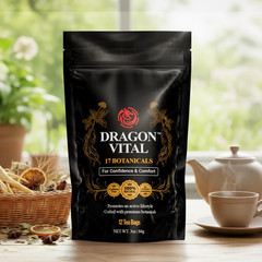 Dragon Vital Herbal Tea with Ginseng & Maca – Natural Energy Support
