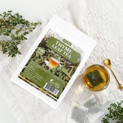 Premium 100 Thyme Leaf Tea Bags, Made with 100% Pure 100 Count (Pack of 1)