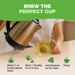 HANDPICK, Organic Moringa Tea Bags (100 Count), Pure Moringa Leaves | Authentic