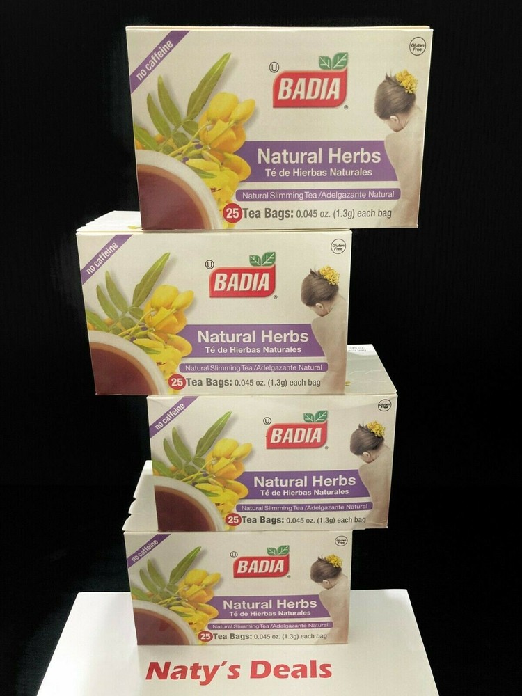 Badia-Natural Herbs Slimming & Slim Tea Lose Weight Detox 4 items 100 tea bags