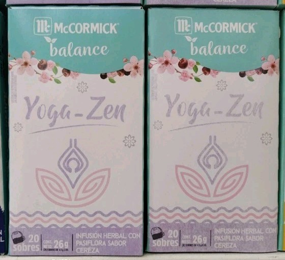 2X MCCORMICK YOGA ZEN TEA / TE YOGA ZEN – 2 BOXES OF 20 TEA BAGS EACH FREE SHIP