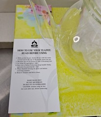 Teavana In Bloom Glass Teapot In Excellent Condition, NOS.