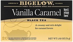 Bigelow Tea Toasted Coconut Almond Bark, Black Tea Bags, 18 Count Box Pack of 6