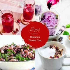 Dried Hibiscus Flowers Cut & Sifted, Flor de Jamaica, Hibiscus Tea Jamaica 100g