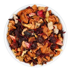 Pear Cinnamon Hibiscus Fruit Tea – Herbal Loose Leaf Tisane – Fusion Teas