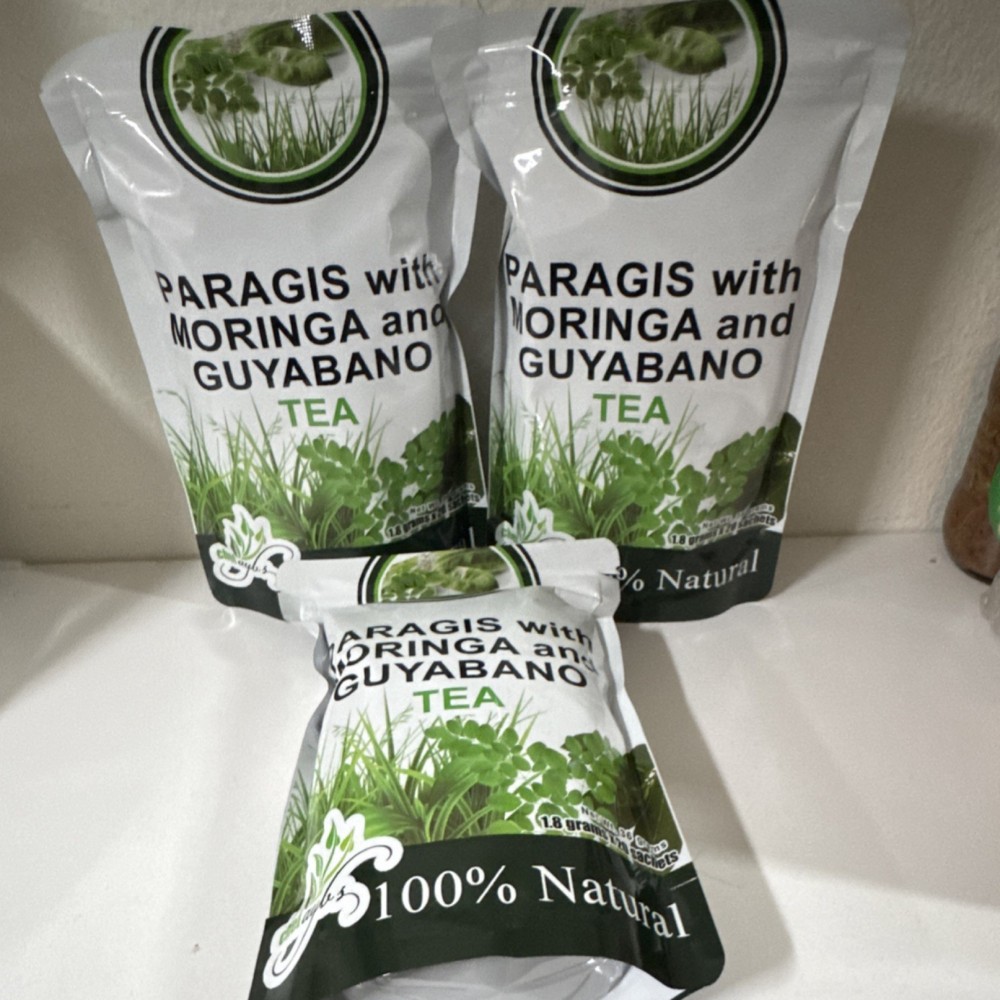 Chef Ayub’s Paragis Moringa Guyabano Herbal Tea 100% Natural Bagged Infusion