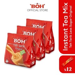 Boh TehTarik Less Sugar Original/ MALAYSIA Milk Tea (12 x 27g/324g)3 PACKS