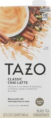 TAZO Classic Chai Latte, Black Tea Concentrate, Easy-to-Serve Caffeinated Cha…