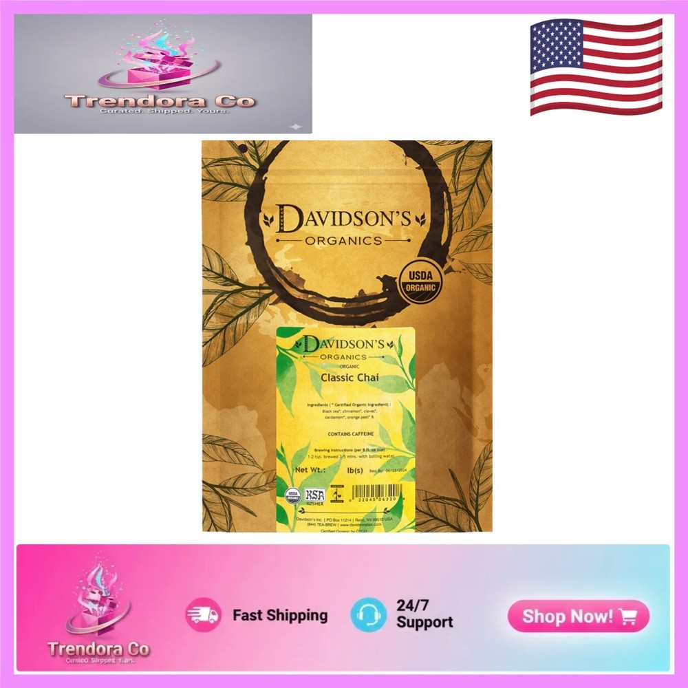Flavorful Classic Chai Organic Black Tea, 16-Ounce Bag – Wellness in a Cup