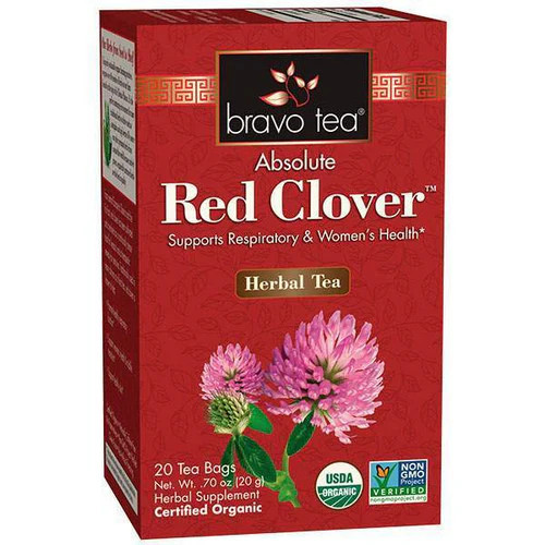 Organic Tea Red Clover 20 Bags By Bravo Tea & Herbs