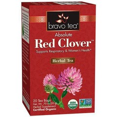 Organic Tea Red Clover 20 Bags By Bravo Tea & Herbs