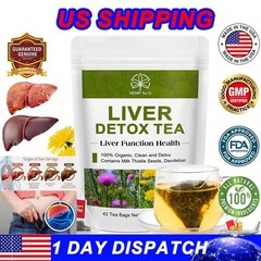 42 Bags Liver Cleanse & Detox Support Liver Detox Tea Herbal Kidney and Pancrea