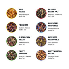 – Top 8 Favorites Sampler Set, Loose Leaf, up to 80 Cups, High to No Caffeine, H
