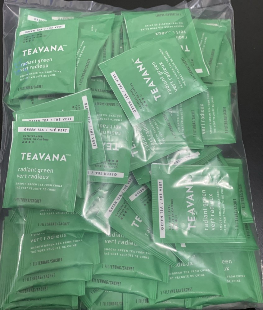 96 Pack Teavana Radiant Green Tea Starbucks Tea Filter Bags Tea Bags BULK