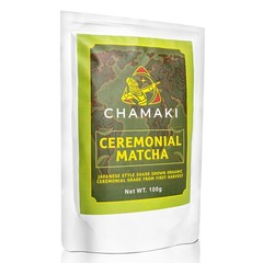 Chamaki Ceremonial Matcha Powder-First Harvest Japanese Style Organic 100g