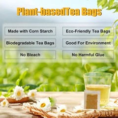 Turmeric Ginger Cinnamon Herbal Tea 120 Bags Vegan No Sugar Caffeine Free