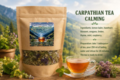 Carpathian Calming Herbal Tea 120g Lemon Balm Mint Relaxing Blend