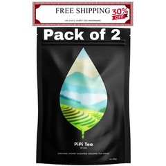 PiPi Tea Organic Oolong Bags – Whole Leaf, 20 (4g Each) 20 PACK OF 2