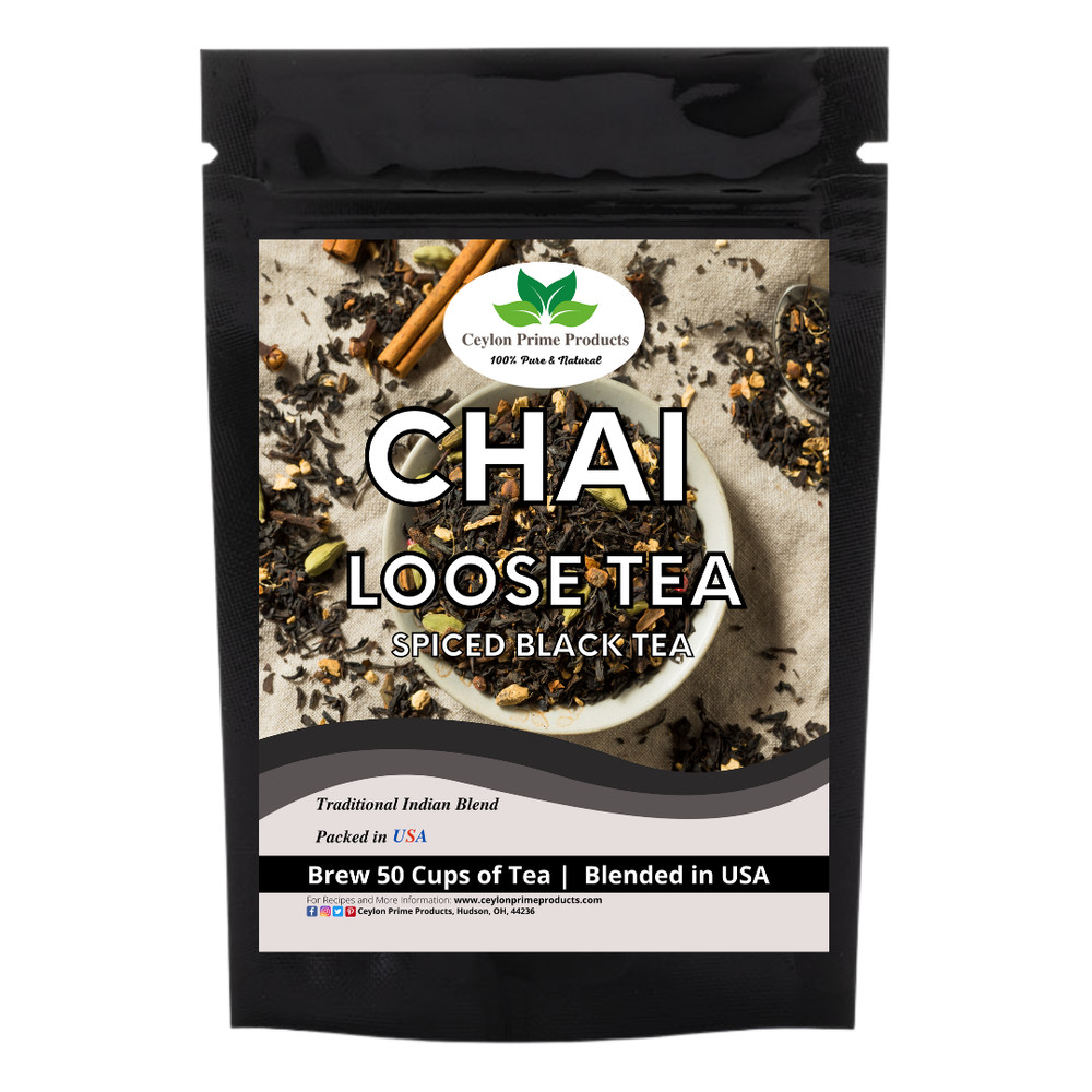 Chai Tea Loose Leaf | Ceylon Pekoe Tea and Spices| Authentic Indian Recipe